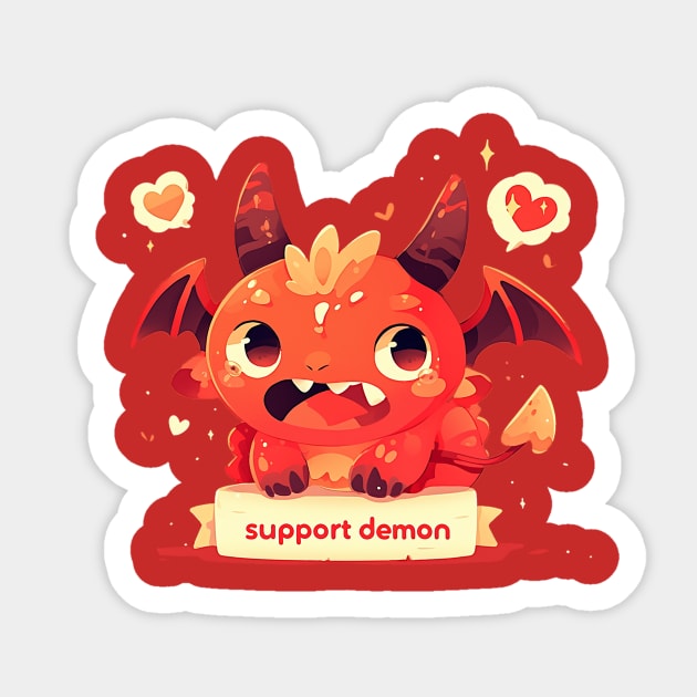 support demon Sticker by StevenBag